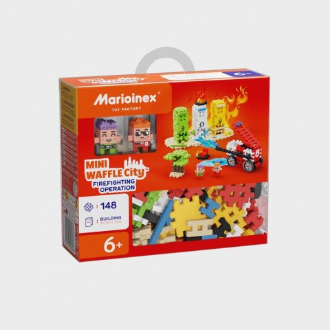 Klocki Waffle mini - Akcja strażacka 148 elementów Klocki Waffle mini - Akcja strażacka 148 elementów