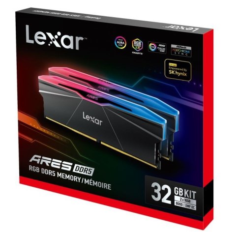 Pamięć do PC DDR5 ARES RGB 32GB(2*16GB)/8000 czarna Pamięć do PC DDR5 ARES RGB 32GB(2*16GB)/8000 czarna