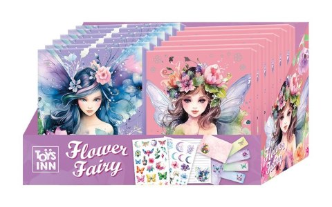 Zestaw z karteczkami, naklejkami Flower Fairy Display 12 sztuk Zestaw z karteczkami, naklejkami Flower Fairy Display 12 sztuk