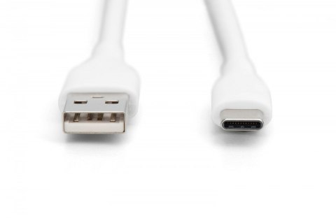 Kabel zasilający silikonowy USB-A - USB-C, USB 2.0 60W, 1m Biały Kabel zasilający silikonowy USB-A - USB-C, USB 2.0 60W, 1m Biały
