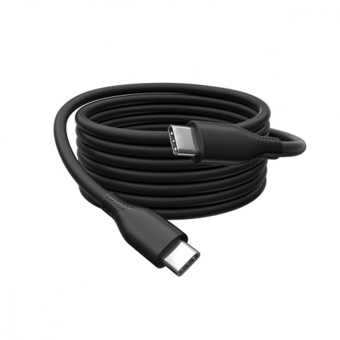 Kabel zasilający silikonowy USB-C - USB-C, USB 2.0 60W, 0,5m Czarny Kabel zasilający silikonowy USB-C - USB-C, USB 2.0 60W, 0,5m Czarny