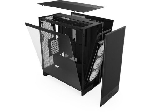 Obudowa H7 FLOW RGB Midi Tower z oknem (2024) Czarna Obudowa H7 FLOW RGB Midi Tower z oknem (2024) Czarna