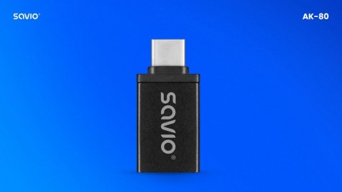 Adapter USB-A 3.1 (F)-USB-C 3.1 (M) AK-80 Adapter USB-A 3.1 (F)-USB-C 3.1 (M) AK-80