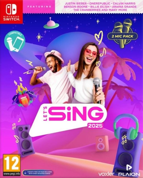 Gra Nintendo Switch Lets Sing 2025 2-mic Gra Nintendo Switch Lets Sing 2025 2-mic