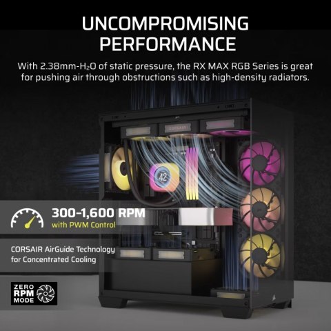 Wentylator iCUE LINK RX140 MAX RGB 140mm Single Fan Wentylator iCUE LINK RX140 MAX RGB 140mm Single Fan