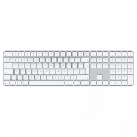 Klawiatura Magic Keyboard z Touch ID i polem numerycznym dla modeli Maca z czipem Apple - angielski (międzynarodowy) - białe kla Klawiatura Magic Keyboard z Touch ID i polem numerycznym dla modeli Maca z czipem Apple - angielski (międzynarodowy) - białe kla