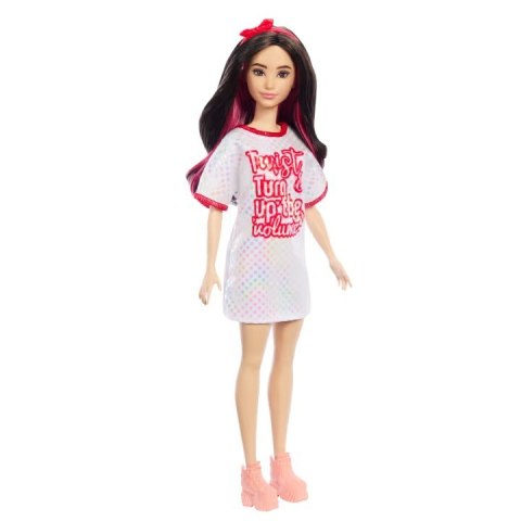 Lalka Barbie Fashionistas brunetka z falowanymi włosami Lalka Barbie Fashionistas brunetka z falowanymi włosami