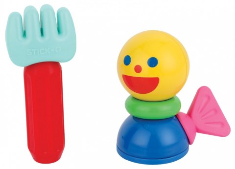 Klocki magnetyczne Stick-o Mój pierwszy zestaw z kołami 9 elementów Klocki magnetyczne Stick-o Mój pierwszy zestaw z kołami 9 elementów