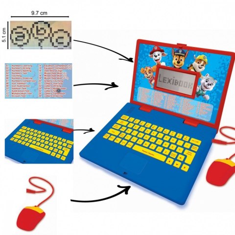 Laptop edukacyjny Psi Patrol Trzyjęzyczny UA/ENG/PL 186 aktywności Laptop edukacyjny Psi Patrol Trzyjęzyczny UA/ENG/PL 186 aktywności