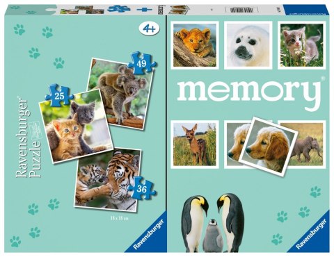 Puzzle 3w1 Dzieci zwierząt gra memory Puzzle 3w1 Dzieci zwierząt gra memory