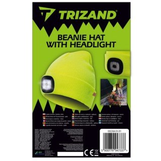 Czapka zimowa z latarką- żółta Trizand 22664 Trizand