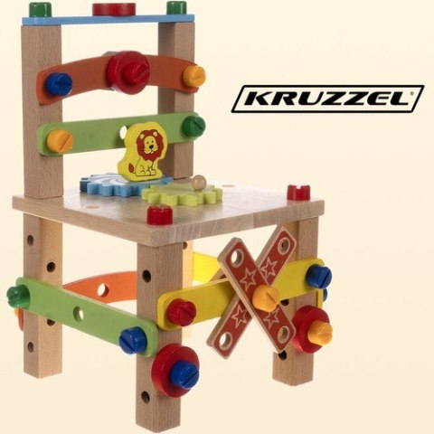 Krzesło drewniane montażowe Kruzzel 22506 Kruzzel