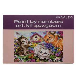 Malowanie po numerach 40x50cm- kotki Maaleo 22781 Maaleo
