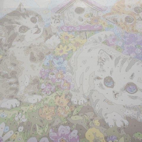 Malowanie po numerach 40x50cm- kotki Maaleo 22781 Maaleo