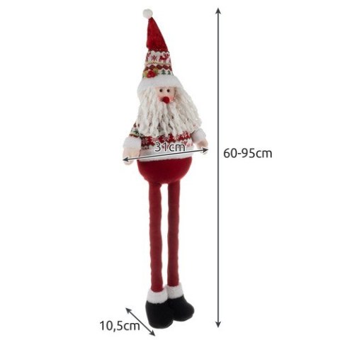 Mikołaj świąteczny- teleskopowy 95cm Ruhhy 22340 Ruhhy Mikołaj świąteczny- teleskopowy 95cm Ruhhy 22340 Ruhhy