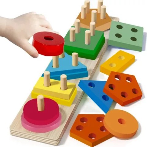 Sorter- układanka drewniana Kruzzel 22492 Kruzzel Sorter- układanka drewniana Kruzzel 22492 Kruzzel