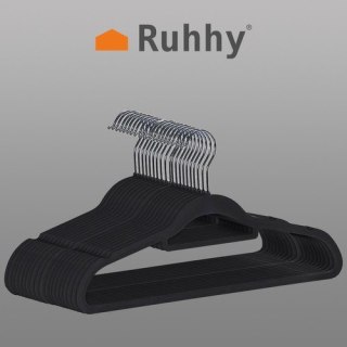 Wieszak na ubrania 20szt.- czarny Ruhhy 22536 Ruhhy