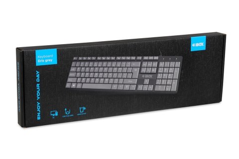 Klawiatura ERIS Grey USB Klawiatura ERIS Grey USB