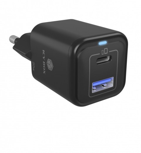 Ładowarka IB-PS1020-PD USB 20W, 1x Type-C, 1xType-A Ładowarka IB-PS1020-PD USB 20W, 1x Type-C, 1xType-A