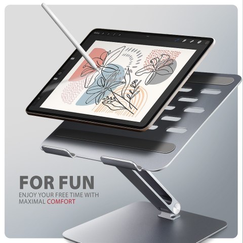 STND-LQ Podstawa do laptopów aluminiowa 10-16" cali regulowane kąty nachylenia STND-LQ Podstawa do laptopów aluminiowa 10-16" cali regulowane kąty nachylenia