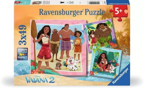 Puzzle 3 x 49 elementów Vaiana 2 Puzzle 3 x 49 elementów Vaiana 2
