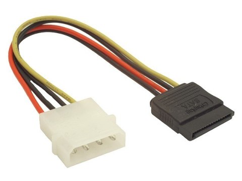 Kabel SATA zasilajcy 0,15M MOLEX->SATA Kabel SATA zasilajcy 0,15M MOLEX->SATA