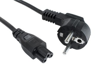 Kabel zasilajacy do notebooka koniczynka C5 1.8M