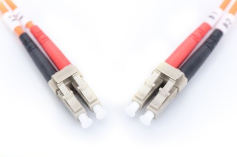 Patch cord światłowodowy FO LC/LC, dplx, MM 50/125, OM2, LSOH, 1m, pomarańczowy Patch cord światłowodowy FO LC/LC, dplx, MM 50/125, OM2, LSOH, 1m, pomarańczowy