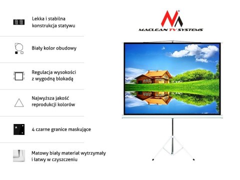 Ekran projekcyjny MC-536 na stojaku 72" 4:3 145x110 Ekran projekcyjny MC-536 na stojaku 72" 4:3 145x110