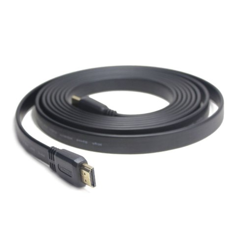 Kabel HDMI-HDMI v2.0 3D TV High Speed Ethernet 1M płaski (pozłacane końcówki) Kabel HDMI-HDMI v2.0 3D TV High Speed Ethernet 1M płaski (pozłacane końcówki)