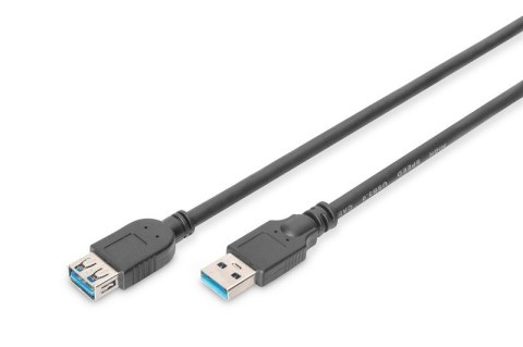 Kabel przedłużający USB 3.1 Gen.1 SuperSpeed 5Gbps Typ USB A/USB A M/Ż czarny 1,8m Kabel przedłużający USB 3.1 Gen.1 SuperSpeed 5Gbps Typ USB A/USB A M/Ż czarny 1,8m