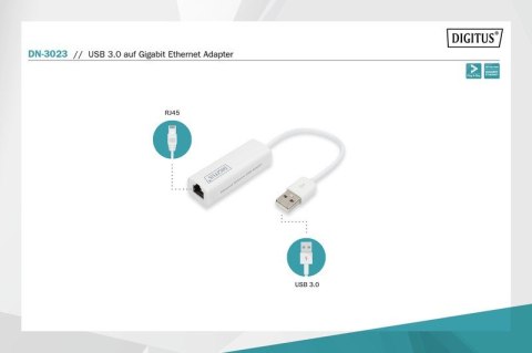 Karta sieciowa przewodowa USB 3.0 do Gigabit Ethernet 10/100/1000Mbps Karta sieciowa przewodowa USB 3.0 do Gigabit Ethernet 10/100/1000Mbps