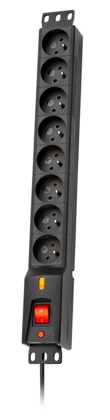 Listwa przeciwprzepięciowa LXARM 810, 3L, PDU, 3,0m, czarna Listwa przeciwprzepięciowa LXARM 810, 3L, PDU, 3,0m, czarna