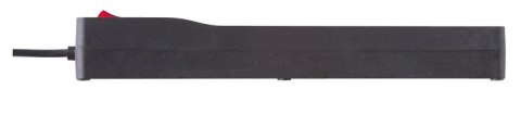 Listwa przeciwprzepięciowa ZX 510, 1L, Czarna, 2,5M Listwa przeciwprzepięciowa ZX 510, 1L, Czarna, 2,5M