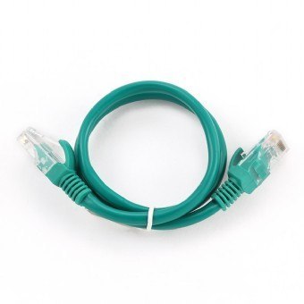 Patch cord kat.5e osłonka zalewana 1.5M zielony Patch cord kat.5e osłonka zalewana 1.5M zielony