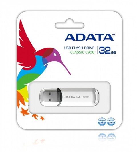 Pendrive DashDrive Classic C906 32GB USB2.0 białe Pendrive DashDrive Classic C906 32GB USB2.0 białe
