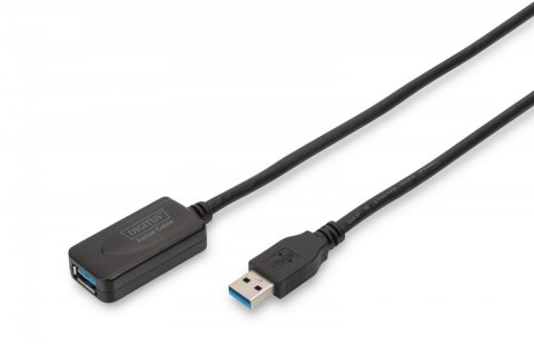 Kabel przedłużający USB 3.0 SuperSpeed Typ USB A/USB A M/Ż aktywny, czarny 5m Kabel przedłużający USB 3.0 SuperSpeed Typ USB A/USB A M/Ż aktywny, czarny 5m