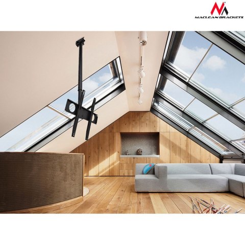 Maclean Uchwyt do telewizora sufitowy 32-65" MC-631 50kg max vesa 400x400 TV Maclean Uchwyt do telewizora sufitowy 32-65" MC-631 50kg max vesa 400x400 TV