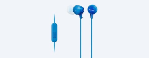 Słuchawki handsfree mikrofon MDR-EX15AP Blue Słuchawki handsfree mikrofon MDR-EX15AP Blue