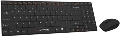 ZESTAW BEZPRZEWODOWY KLAWIATURA SLIM + MYSZ 2,4 GHz EK122K LIBERTY CZARNY ZESTAW BEZPRZEWODOWY KLAWIATURA SLIM + MYSZ 2,4 GHz EK122K LIBERTY CZARNY