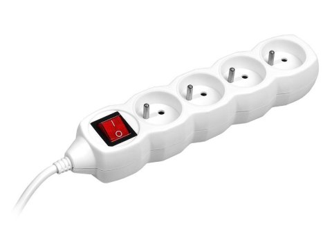 Listwa PowerWatch 3 m biala(4 gniazda)0/1 Listwa PowerWatch 3 m biala(4 gniazda)0/1