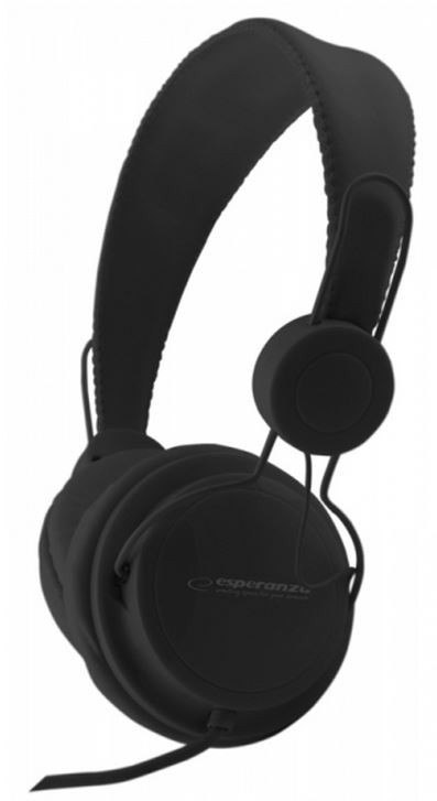 SŁUCHAWKI AUDIO STEREO Z REGULACJĄ GŁOŚNOŚCI EH148K CZARNE SŁUCHAWKI AUDIO STEREO Z REGULACJĄ GŁOŚNOŚCI EH148K CZARNE