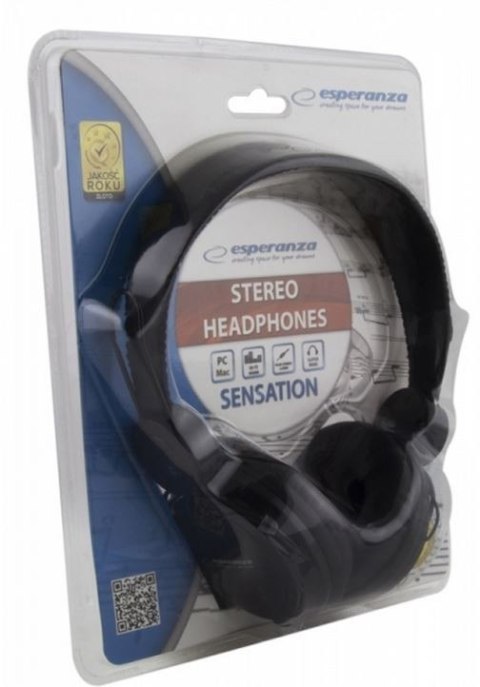 SŁUCHAWKI AUDIO STEREO Z REGULACJĄ GŁOŚNOŚCI EH148K CZARNE SŁUCHAWKI AUDIO STEREO Z REGULACJĄ GŁOŚNOŚCI EH148K CZARNE