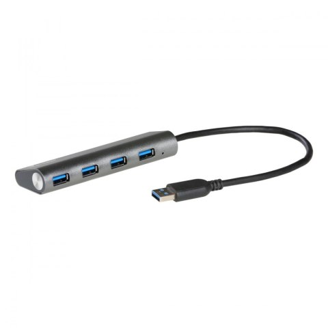 USB 3.0 Metal HUB Charging - 4 porty z zasilaczem/ładowaniem USB 3.0 Metal HUB Charging - 4 porty z zasilaczem/ładowaniem
