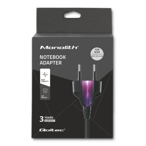 Zasilacz dedykowany do Acer 65W | 19V | 3.42A | 5.5*2.5 Zasilacz dedykowany do Acer 65W | 19V | 3.42A | 5.5*2.5