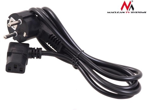Kabel zasilający kątowy 3 pin 5M wtyk EU MCTV-804 Kabel zasilający kątowy 3 pin 5M wtyk EU MCTV-804