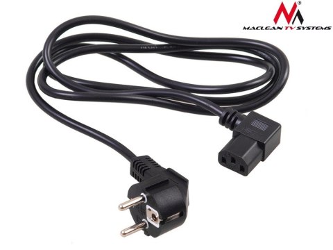 Kabel zasilający kątowy 3 pin 5M wtyk EU MCTV-804 Kabel zasilający kątowy 3 pin 5M wtyk EU MCTV-804