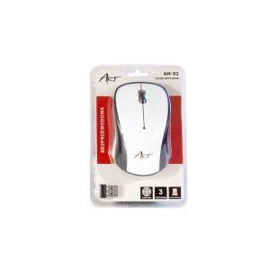 Mysz bezprzewodowo-optyczna USB AM-92C biała Mysz bezprzewodowo-optyczna USB AM-92C biała