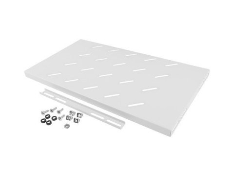 Półka do szaf 19 cali 450 mm 1U 500x280 mm, szara Półka do szaf 19 cali 450 mm 1U 500x280 mm, szara