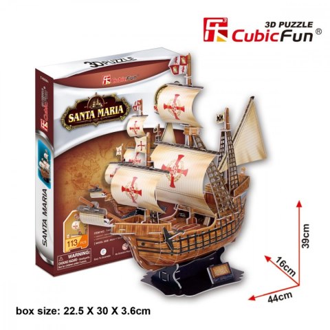Puzzle 3D Żaglowiec Santa Maria Puzzle 3D Żaglowiec Santa Maria